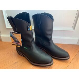 Dan‎ Post Albuquerque Leather Boots Waterproof Black DP69680 11 1/2 EW 11.5 EW